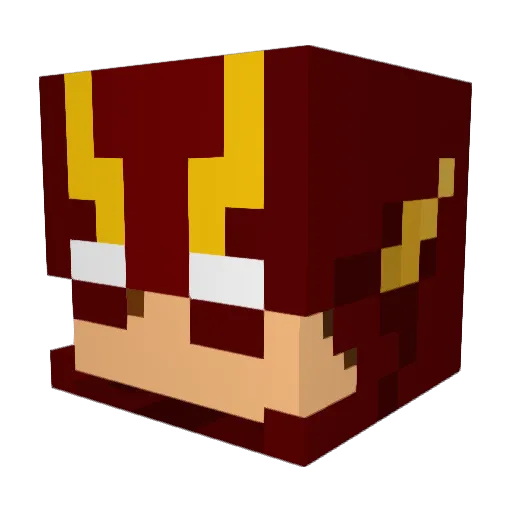 Jeodude Minecraft avatar head, 3D render
