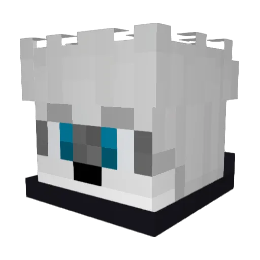 Jeokar Minecraft avatar head, 3D render