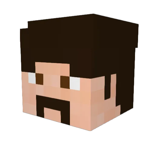 Jeomares Minecraft avatar head, 3D render