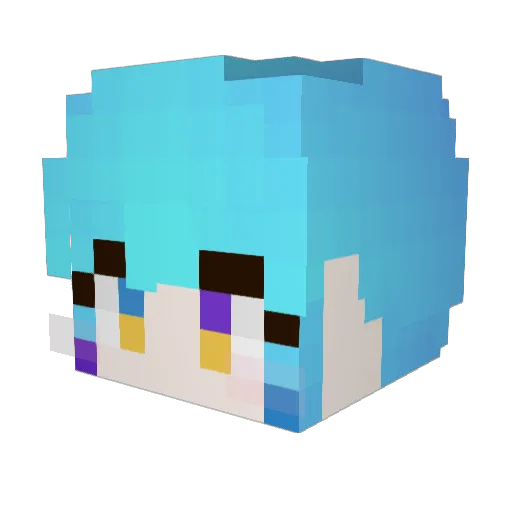 JeonCheongYeon Minecraft avatar head, 3D render