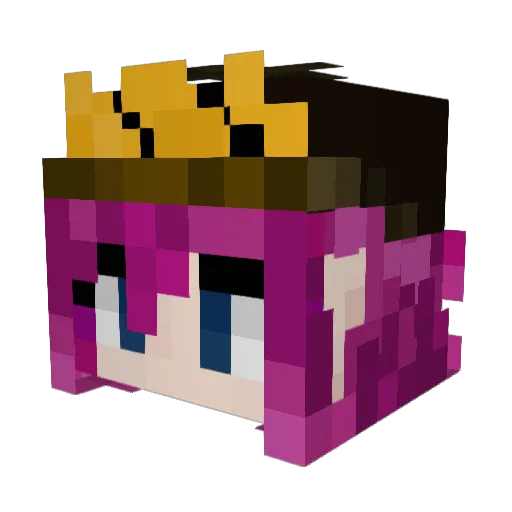 JeonCuty Minecraft avatar head, 3D render