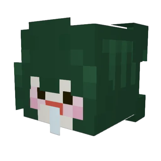 JeongIL Minecraft avatar head, 3D render