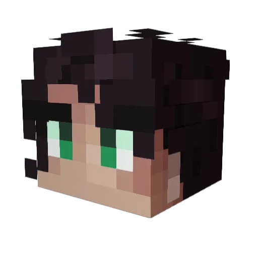 Jeongsu_zz Minecraft avatar head, 3D render