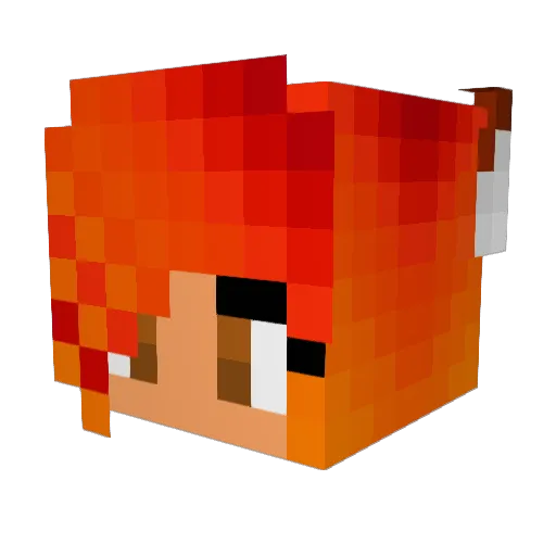 Jeopardy101 Minecraft avatar head, 3D render