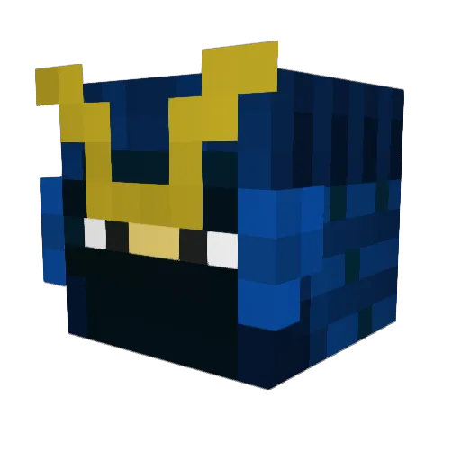 JepPvP Minecraft avatar head, 3D render