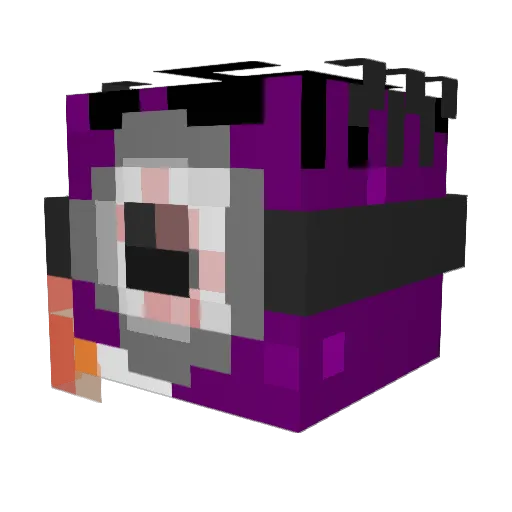 Jepactekuchfy Minecraft avatar head, 3D render