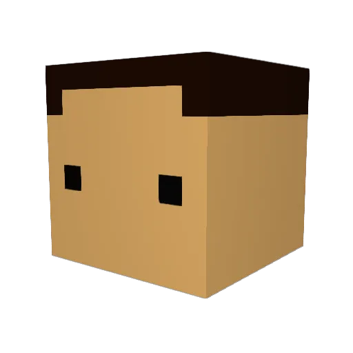 JephenCurry Minecraft avatar head, 3D render