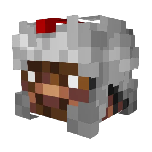 Jephonneh Minecraft avatar head, 3D render
