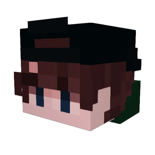 Jepiiii Minecraft avatar head, 3D render