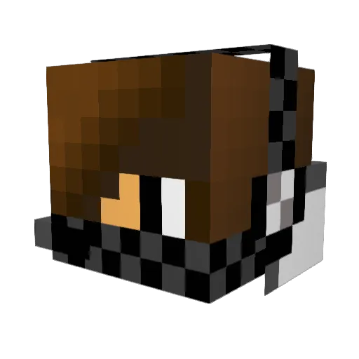 Jeppe309 Minecraft avatar head, 3D render