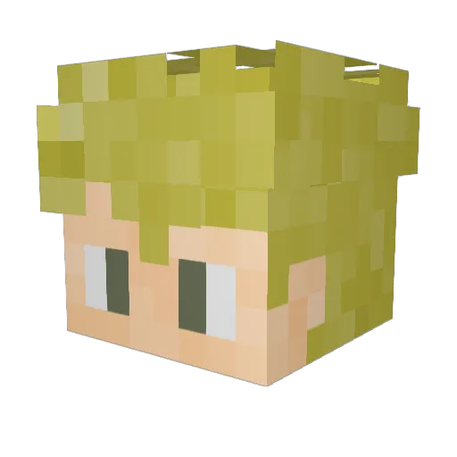 Jeppe_JK Minecraft avatar head, 3D render