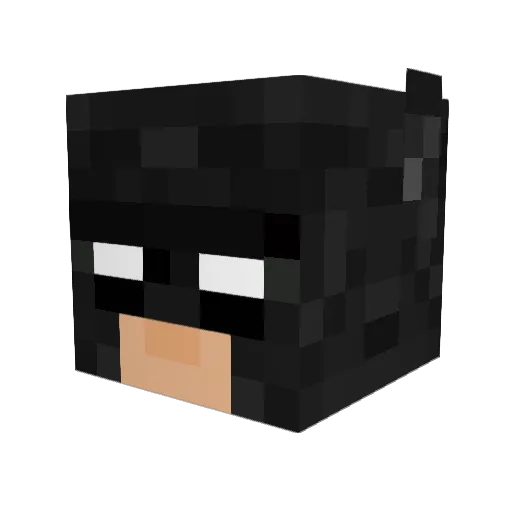 Jeppedaking Minecraft avatar head, 3D render