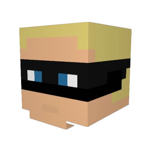 Jeppen0807 Minecraft avatar head, 3D render