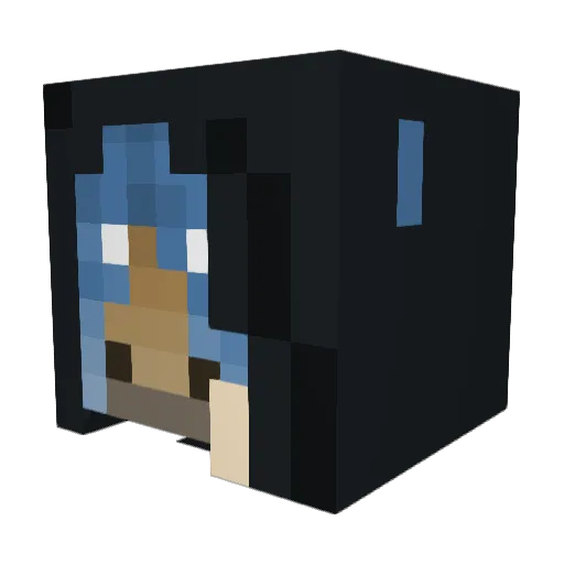 Jeppster_ Minecraft avatar head, 3D render