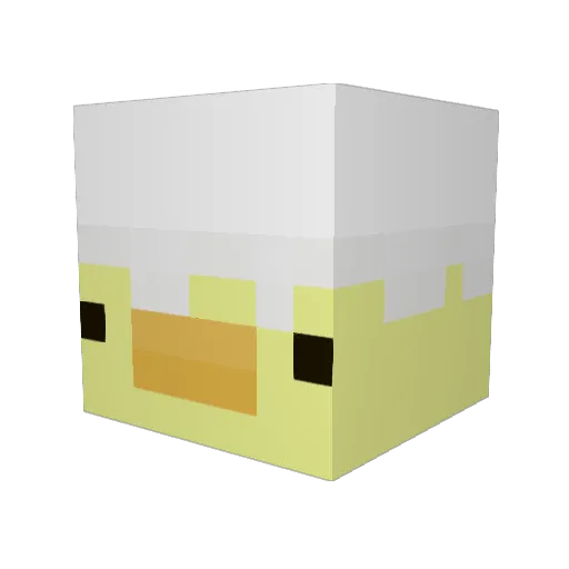 Jepsuli Minecraft avatar head, 3D render