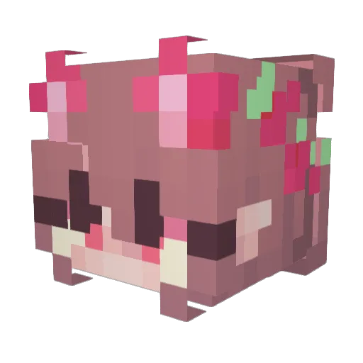 Jepsy Minecraft avatar head, 3D render