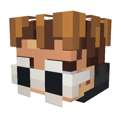 Jeqo Minecraft avatar head, 3D render