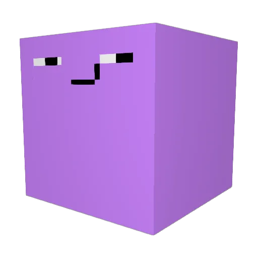 Jeqqer Minecraft avatar head, 3D render