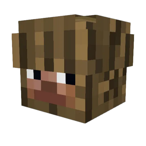 Jeqx Minecraft avatar head, 3D render