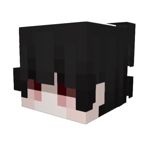 Jeqyz Minecraft avatar head, 3D render