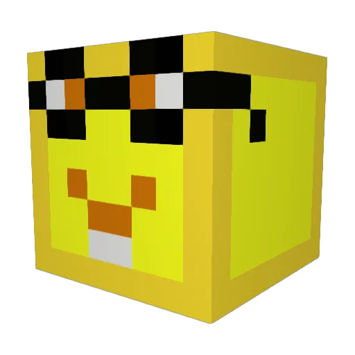 JeqzXO Minecraft avatar head, 3D render