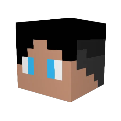 JerRyAN0330 Minecraft avatar head, 3D render
