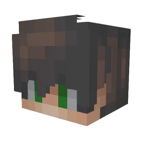 Jeratti Minecraft avatar head, 3D render