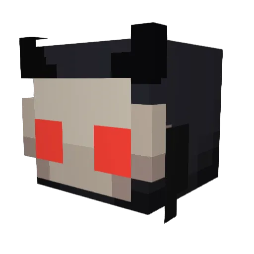 Jerbus99 Minecraft avatar head, 3D render