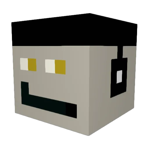 Jere1104 Minecraft avatar head, 3D render