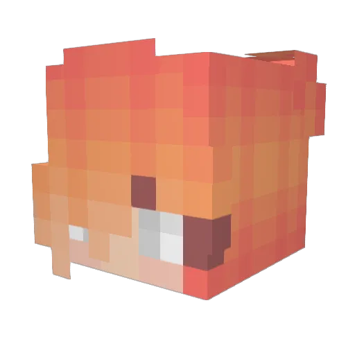 JereJel Minecraft avatar head, 3D render