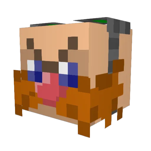 JereRM Minecraft avatar head, 3D render