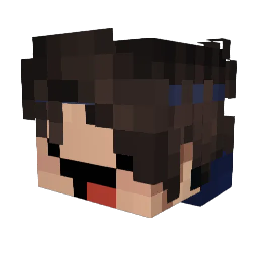 JereStricker Minecraft avatar head, 3D render