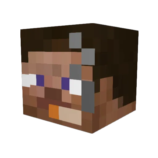 Jere_58 Minecraft avatar head, 3D render