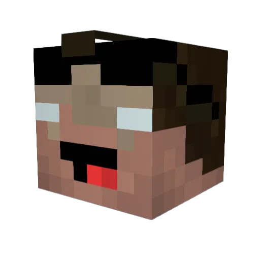 Jeremi30 Minecraft avatar head, 3D render