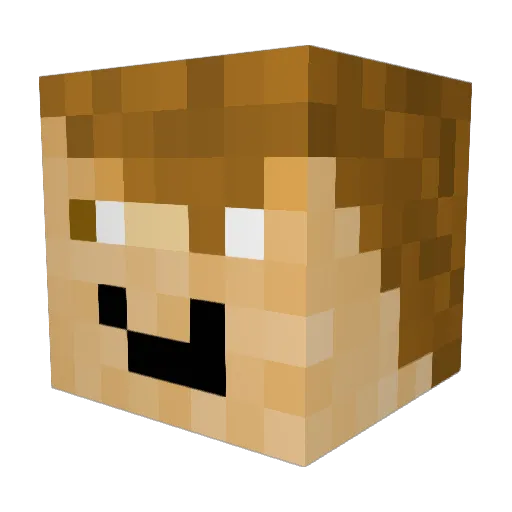 Jeremitehre Minecraft avatar head, 3D render