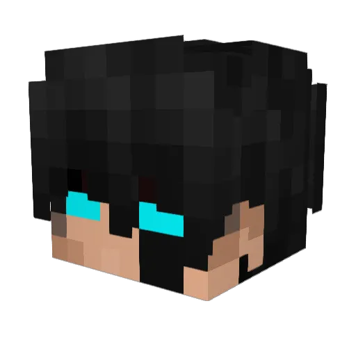 Jeremlight Minecraft avatar head, 3D render