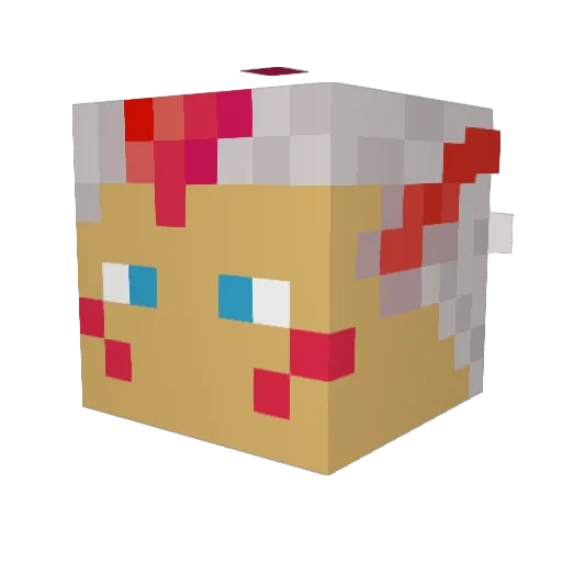 Jeremoeba Minecraft avatar head, 3D render