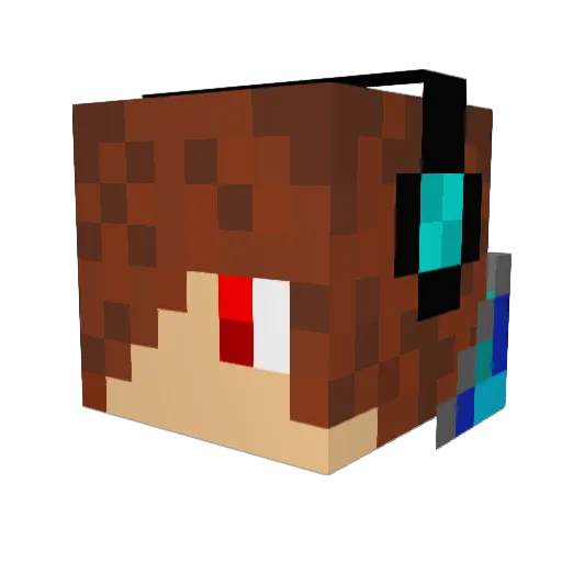 Jeremy106 Minecraft avatar head, 3D render