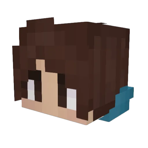 JeremyFitzgerald Minecraft avatar head, 3D render