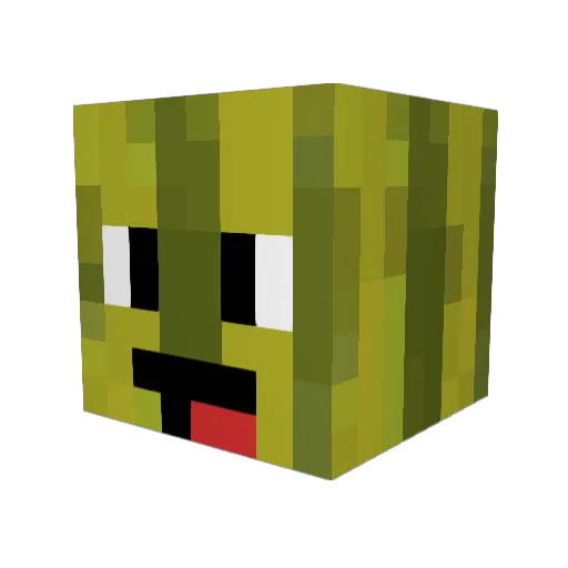 JeremyMelon Minecraft avatar head, 3D render
