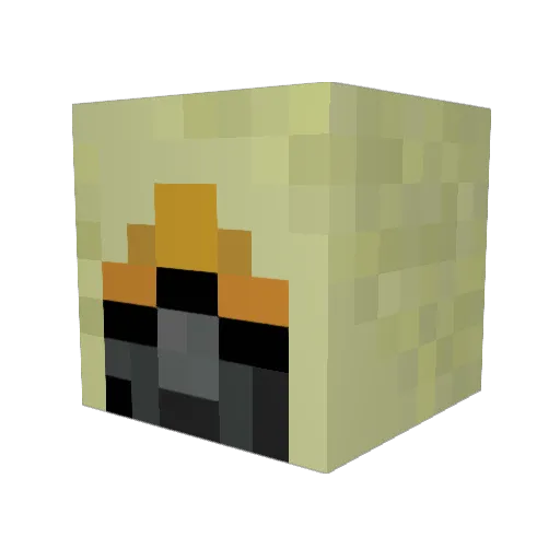 JeremyWH Minecraft avatar head, 3D render