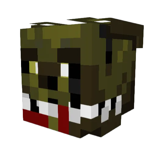 JeremyWells Minecraft avatar head, 3D render