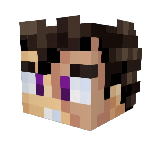 JeremyYT23 Minecraft avatar head, 3D render