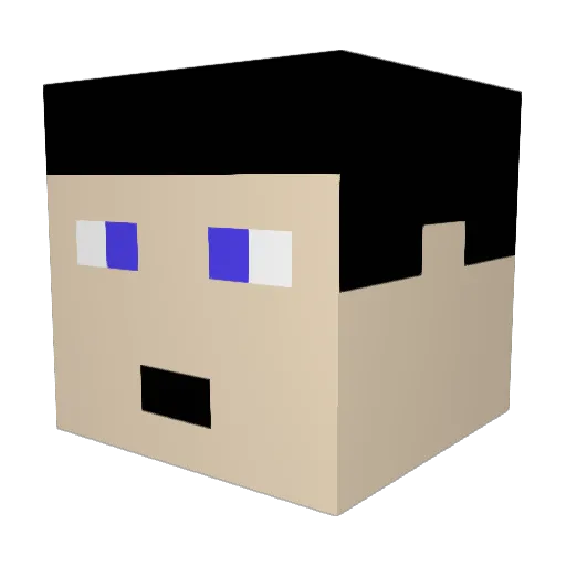 Jeremy_L Minecraft avatar head, 3D render
