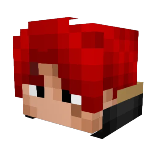 Jeremyvanb Minecraft avatar head, 3D render