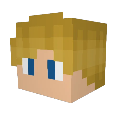 Jeremyy22 Minecraft avatar head, 3D render