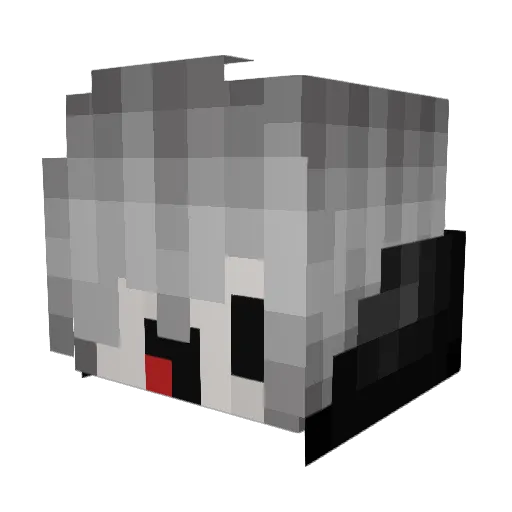 Jerent Minecraft avatar head, 3D render