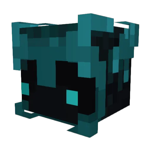 Jerfungus Minecraft avatar head, 3D render