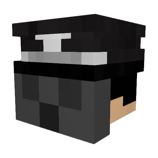 JergusK Minecraft avatar head, 3D render