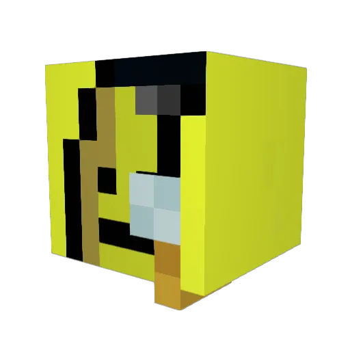 JeriGHG Minecraft avatar head, 3D render